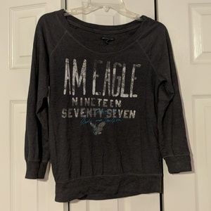 American Eagle Outfitters Sweaters - Navy blue American Eagle crew neck sweatshirt American Eagle Outfitters Sweaters - Navy blue American Eagle crew neck sweatshirt